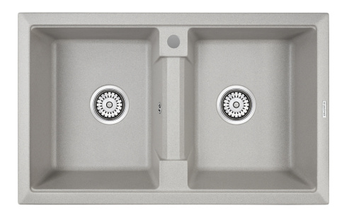 Кухонная мойка Paulmark TANDEM 80/2 PM238150-GR 80х50 цвет серый